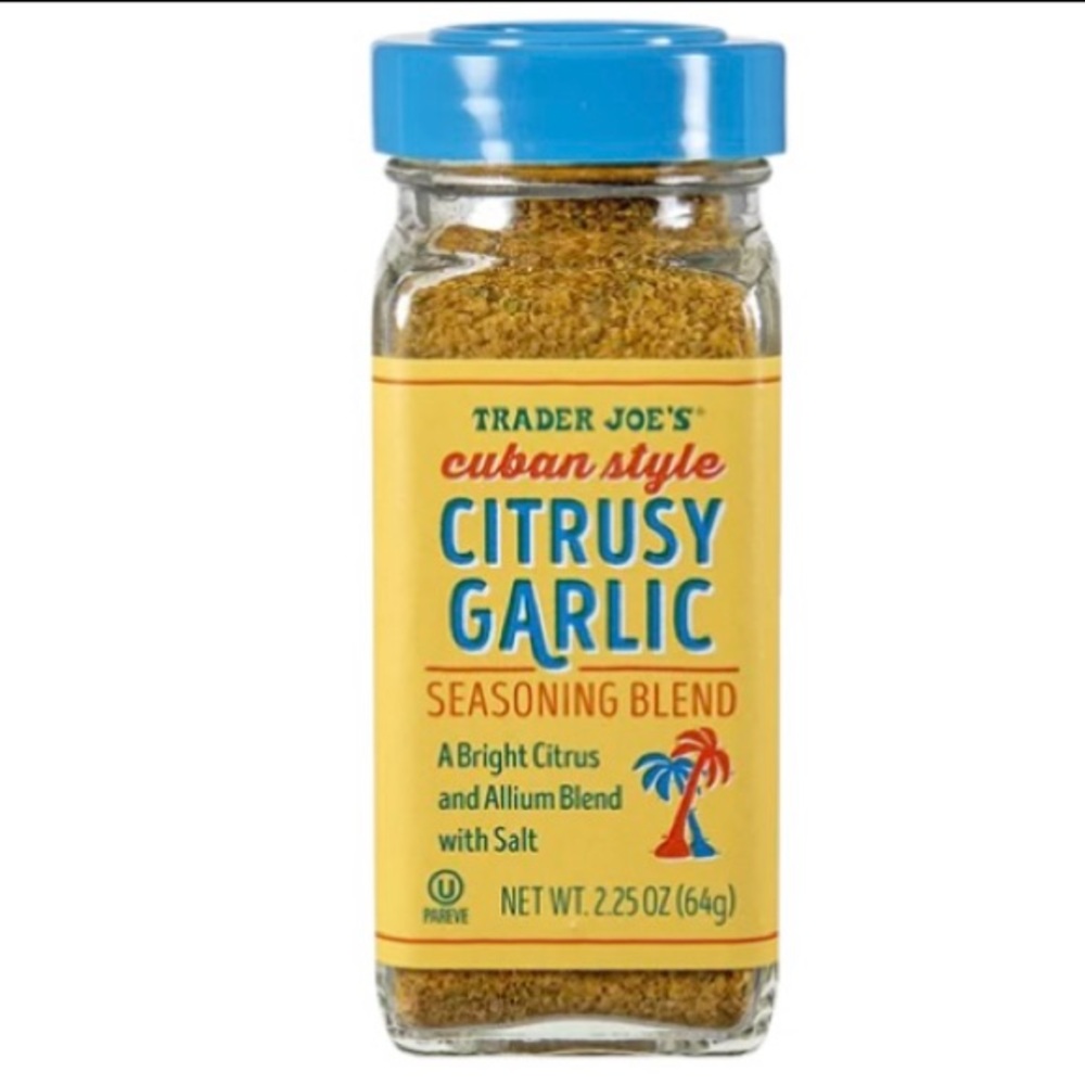 Trader Joe’s 4 Jars Bottles of Cuban Style Citrusy Garlic Seasoning Net 2.25oz